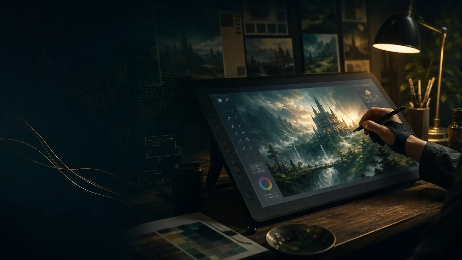 Digital painting learning studio