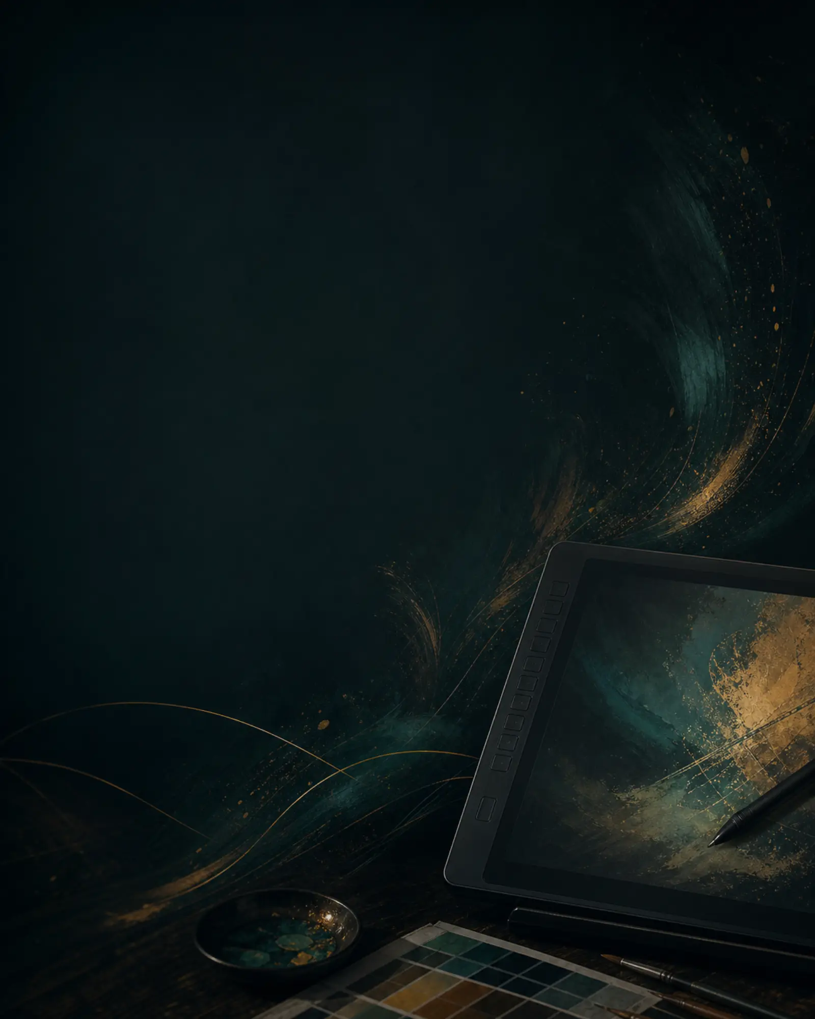 Digital painting lesson player cover